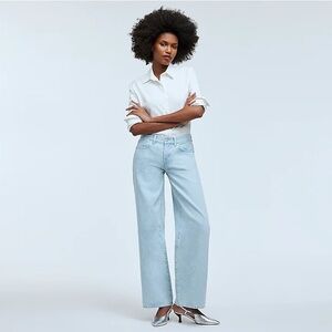 NWT - Madewell - Low-Rise Superwide-Leg Jeans - Nye Wash
